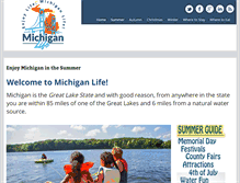 Tablet Screenshot of michiganlife.com